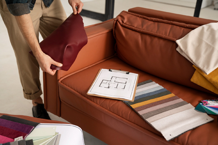 COLOUR AND MATERIAL SECTION Let’s create something extraordinary together. Our design process begins with understanding your vision.